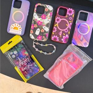 Six iPhone 15 Pro Max Phone Cases